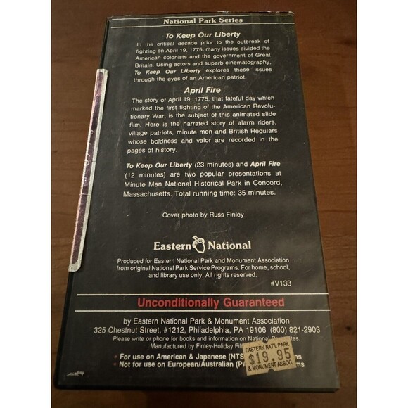 To Keep Our Liberty National Park Series VHS Tape - The Minute Men - Picture 2 of 4